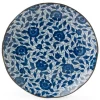 MIYA Company Koimari Botan blue and white floral 10" plate at Miya