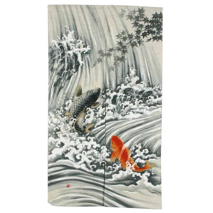 MIYA Company Koi Waterfall Noren