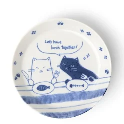 MIYA Company Lunch Date Cats 5-1/2" Plate