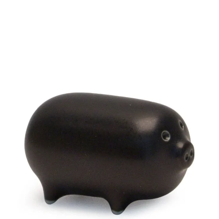MIYA Company Mori Pig Figurine - Black