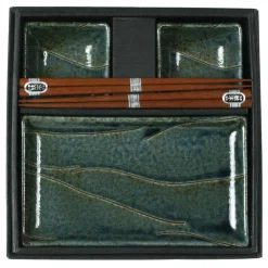MIYA Company Nami Blue Sushi Set at Miya