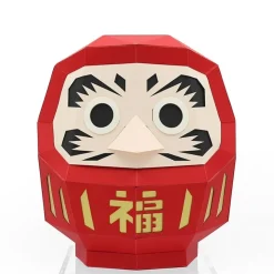 MIYA Company Paper Craft Daruma Red Medium