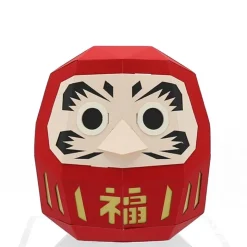 MIYA Company Paper Craft Daruma Red Small