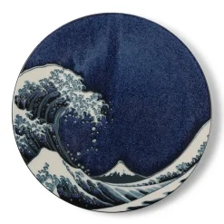 MIYA Company Plate Namako Blue Great Wave 11"