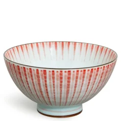 MIYA Company Red Tokusa 4.5" Rice Bowl