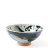 MIYA Company Rice Bowl Blue Whale Waves (XL) 5-3/4"