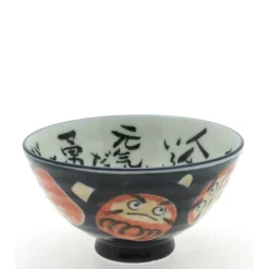 MIYA Company Rice Bowl Daruma Dark Blue