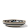 MIYA Company Rustic Blue Vines 7.75" Shallow Bowl