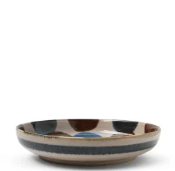 MIYA Company Rustic Dots 7.75" Shallow Bowl