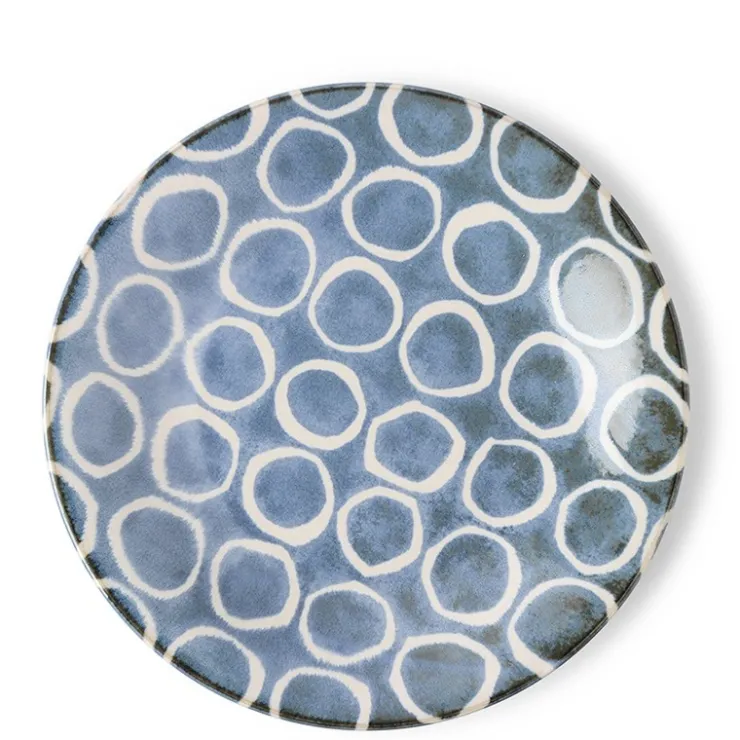 MIYA Company Rustic White Circles 11" Plate