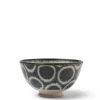 MIYA Company Rustic White Circles Rice Bowl