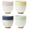 MIYA Company Sashiko Teacup Set 6 Oz.