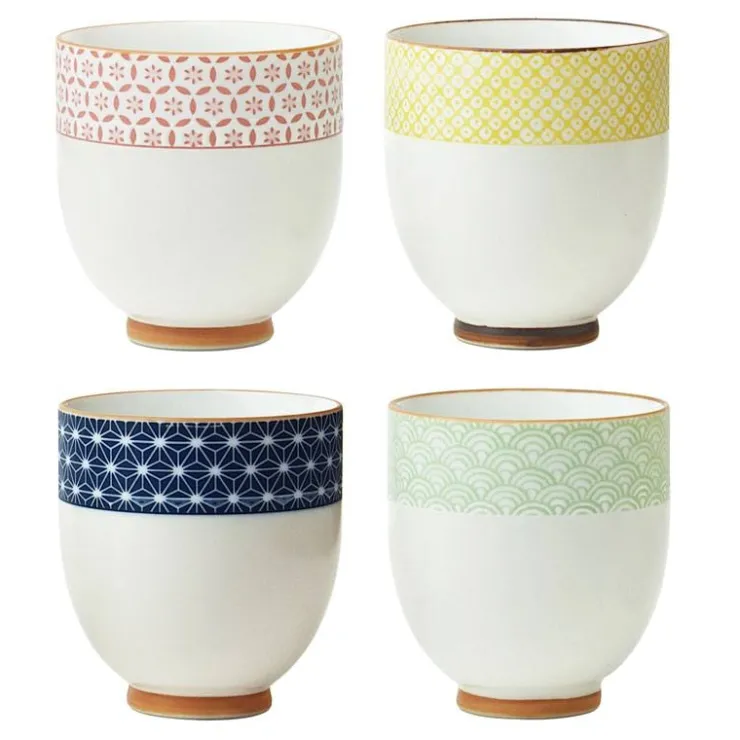MIYA Company Sashiko Teacup Set 6 Oz.