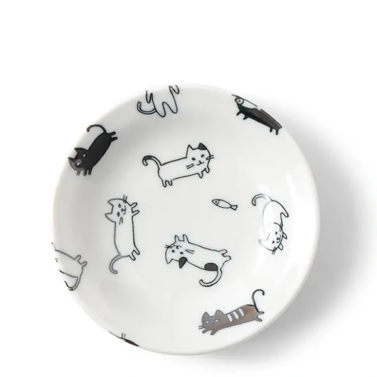 MIYA Company Sauce Dish Cats Playing