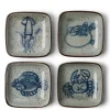 MIYA Company Sauce Dish 3.5" Sea Life Set/4