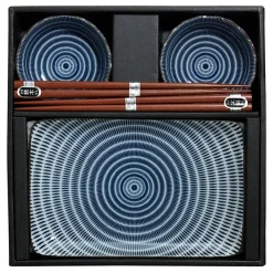 MIYA Company Sendan Blue Sushi Set