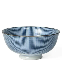 MIYA Company Sendan Tokusa Blue and White Rice Bowl Made in Japan available at Miya