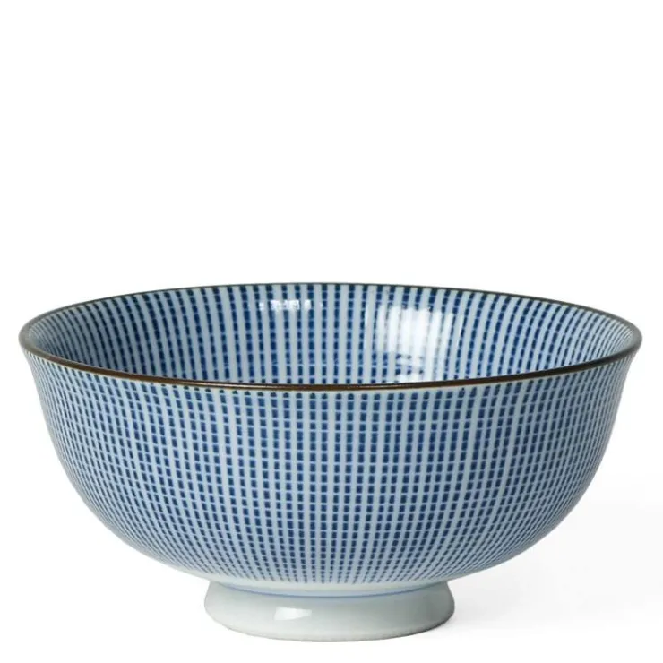 MIYA Company Sendan Tokusa Blue and White Rice Bowl Made in Japan available at Miya
