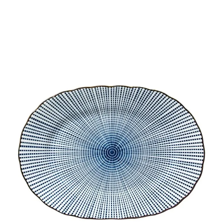 MIYA Company Sendan Tokusa 7.75" X 5.5" Oval Plate