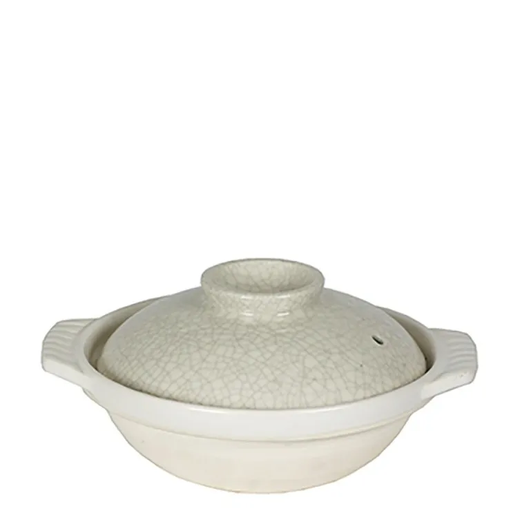 MIYA Company Sumi Kannyu White Donabe Casserole, 54 oz.