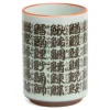 MIYA Company Sushi Characters Fish Names Teacup made in Japan available at Miya.