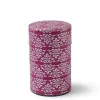 MIYA Company Tea Canister Fuschia/Silver Bar