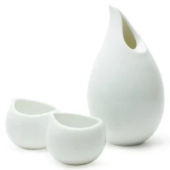 MIYA Company Teardrop White Sake Set at Miya