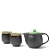 MIYA Company Tea Set Bronze Jade