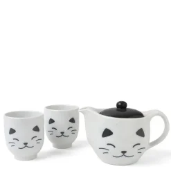 MIYA Company Tea Set Cat White