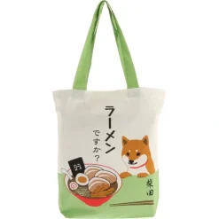 MIYA Company Tote Bag White Shiba Ramen