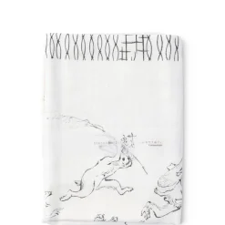 MIYA Company Towel Black & White Rabbits