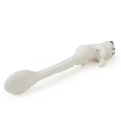 MIYA Company White calico cat hanging cat spoon is the cutest thing you will ever own.
