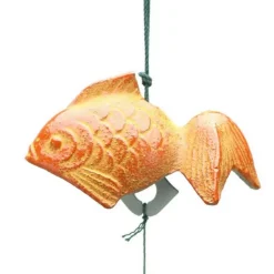 MIYA Company Wind Chime Goldfish Orange 1-5/8"