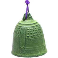 MIYA Company Wind Chime Temple Bell Green 2-1/2"