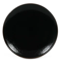 MIYA Company Yuzu Tenmoku Black 10" Dinner Plate at Miya