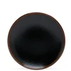 MIYA Company Yuzu Tenmoku Black 6.5" Round Plate at Miya